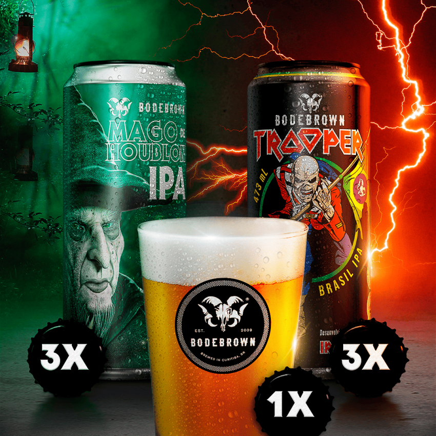 Combo 3 Trooper + 3 Mago de Houblon + Copo Grátis