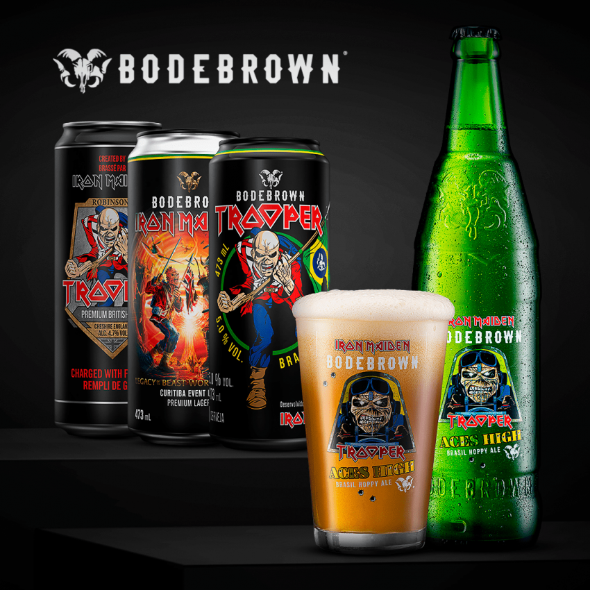 Combo Cervejas do Iron Maiden com Copo Grátis