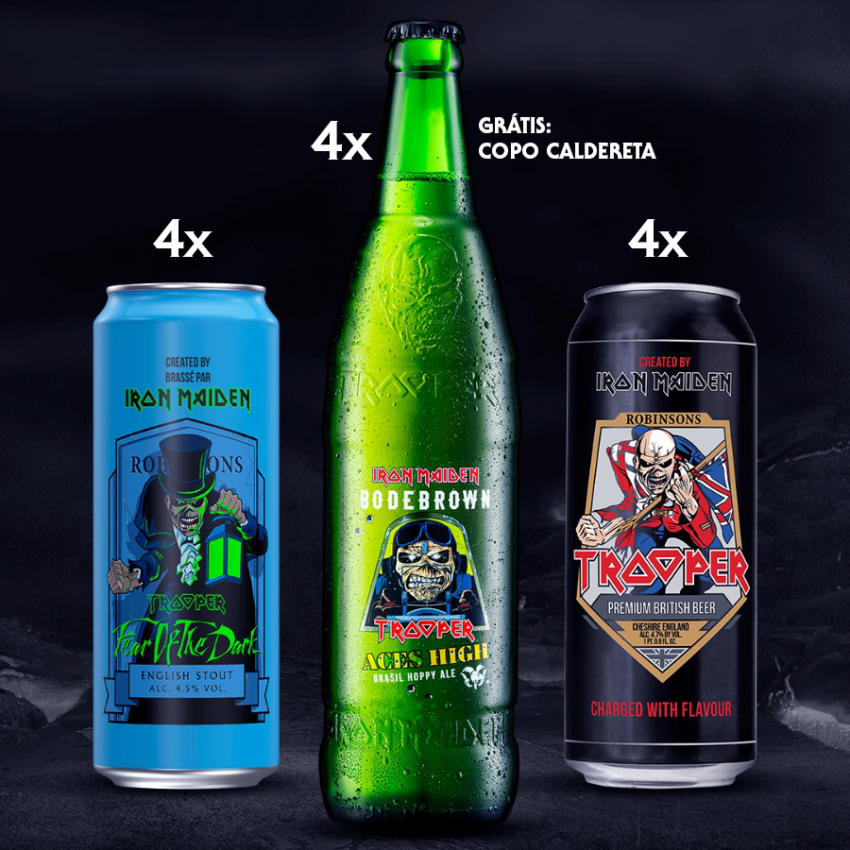 combo cervejas iron maiden