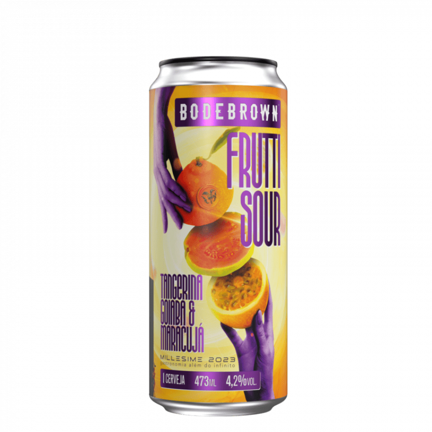 Cerveja Frutti Sour com maracujá, manga e tangerina