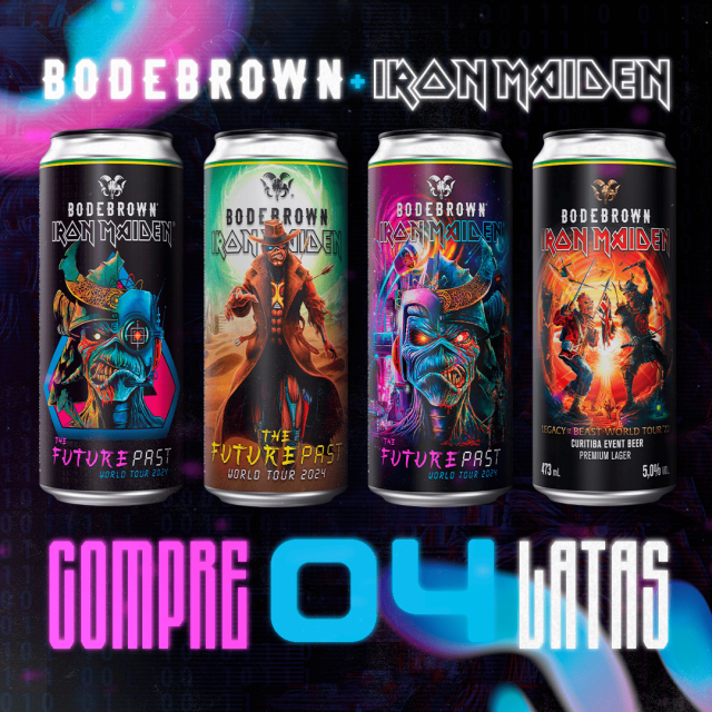 Pack 4 Lagers Iron Maiden World Tour