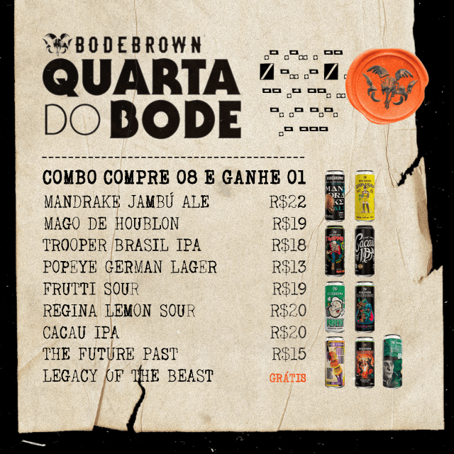 Combo Compre 8 cervejas e Ganhe 1