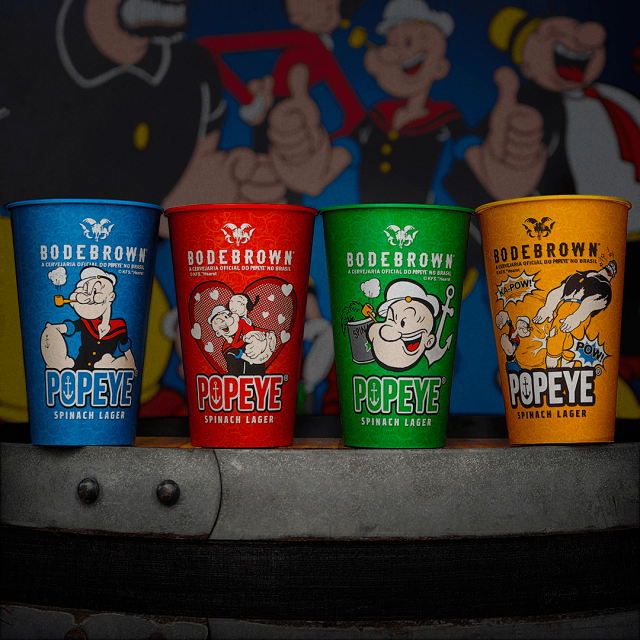 Combo 4 Copos Popeye - Plástico