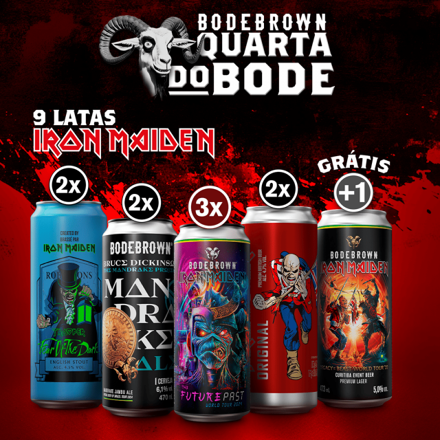Combo 10 Cervejas do Iron Maiden
