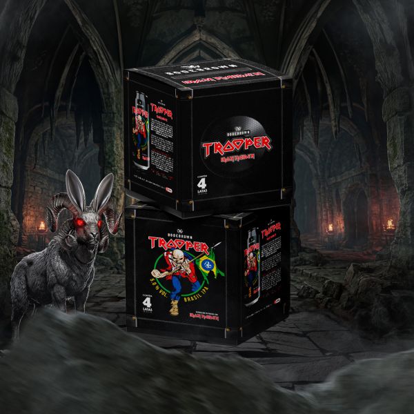 Combo Box com 4 Trooper Brasil IPA - Iron Maiden