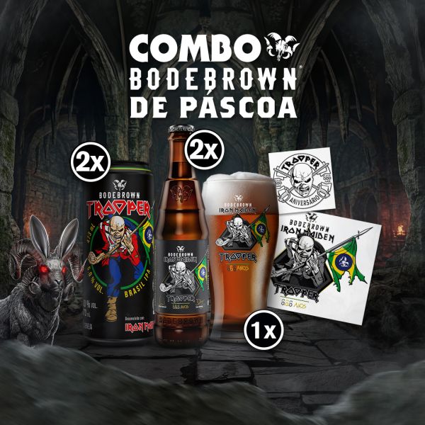 Combo Trooper 6 Anos - Garrafa + Lata + Copo + Adesivos