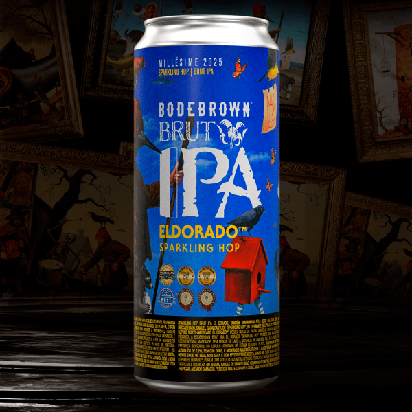 CERVEJA BODEBROWN BRUT IPA EL DORADO - LATA 470ML