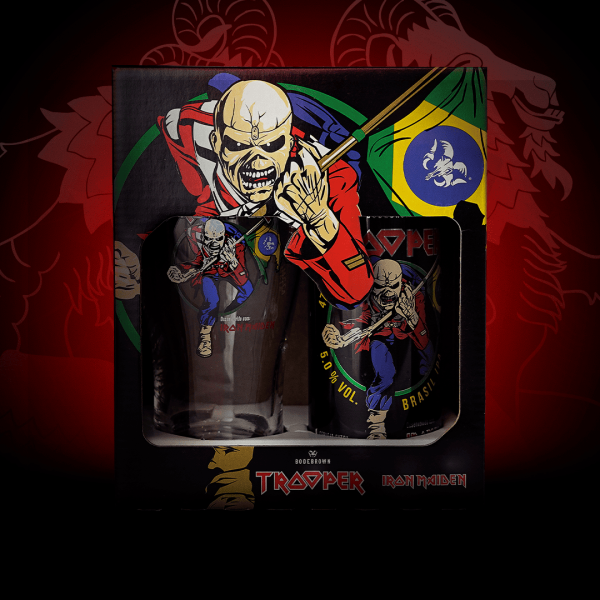 Kit Trooper Brasil IPA   Copo Pint Eddie 1