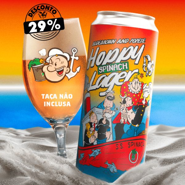 Cerveja Bodebrown Popeye Hoppy Lager - Lata 470ml