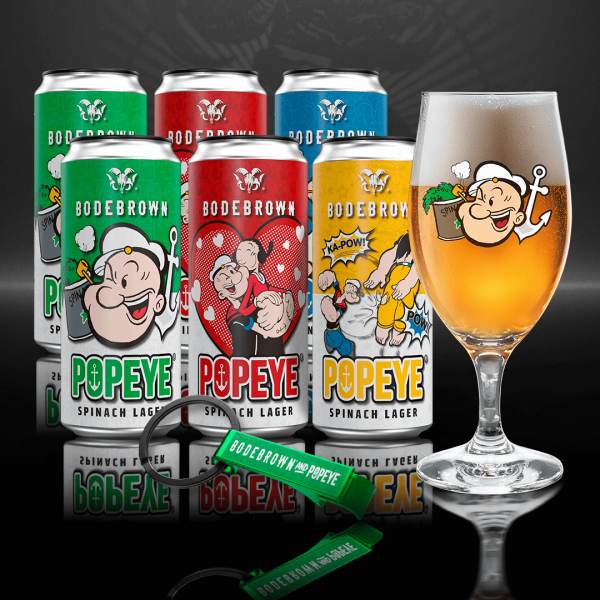 Combo 6 Popeye + Taça Popeye + Chaveiro Grátis