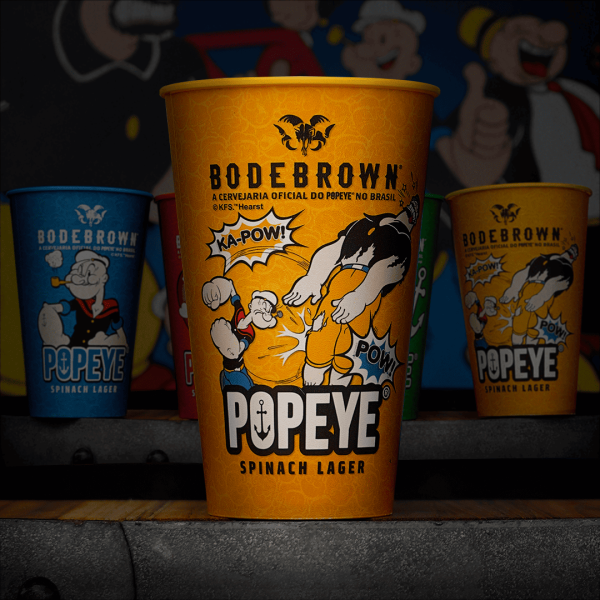 Copo Plástico Popeye - Brutus - Amarelo