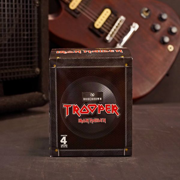 Combo Box com 4 Trooper Brasil IPA - Iron Maiden 1