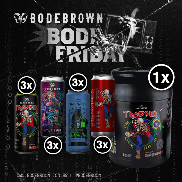 Combo Cooler Trooper IPA + 12 Latas Iron Maiden