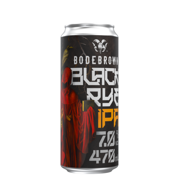 Cerveja Bodebrown Black Rye IPA - Lata 470ml