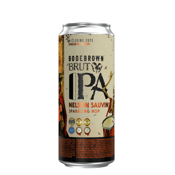 CERVEJA BODEBROWN LATA BRUT IPA NELSON SAUVIN 470ML