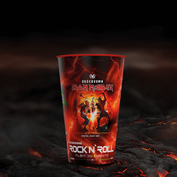 Copo Plástico Cervejas Iron Maiden - 550ml