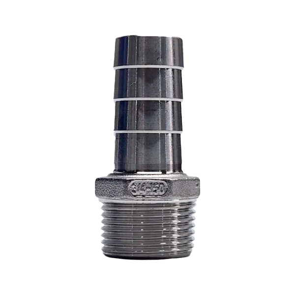 Espigão Inox - Rosca Macho x Espigão 3/4"