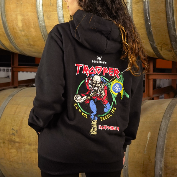 Moletom Trooper Brasil IPA - Fechado e Bordado