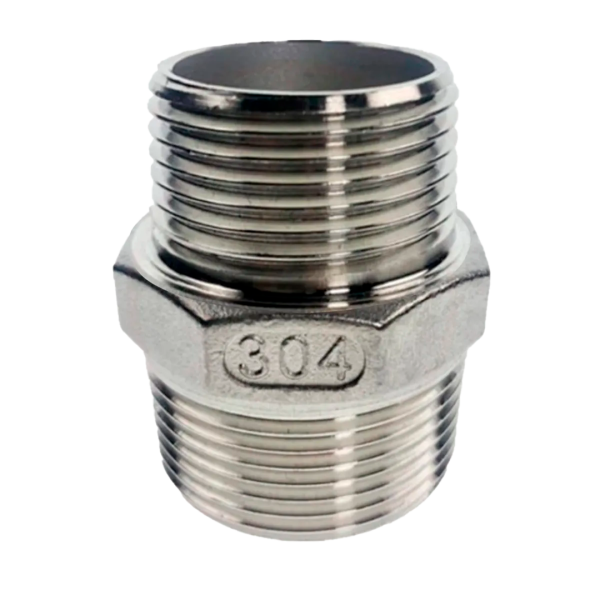 Niple Duplo Sextavado 3/4” Inox