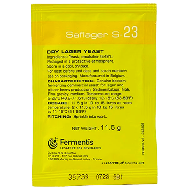Levedura Fermentis - S 23