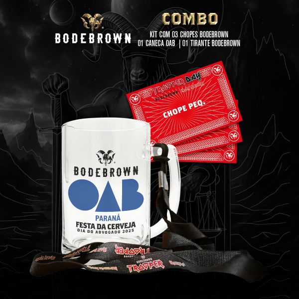 Combo OAB - Caneco + Tirante + 3 chopes
