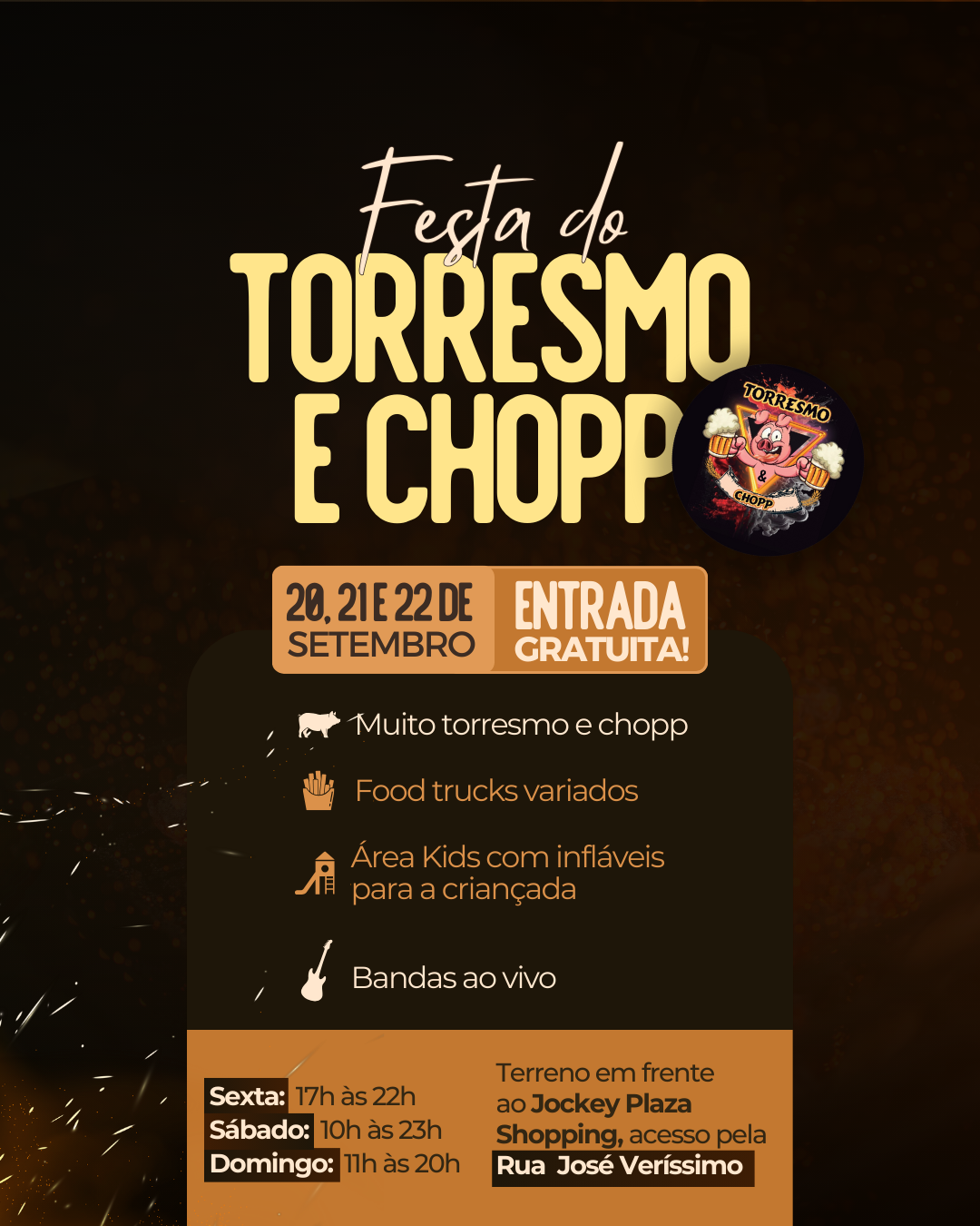 Festa do torresmo e chopp