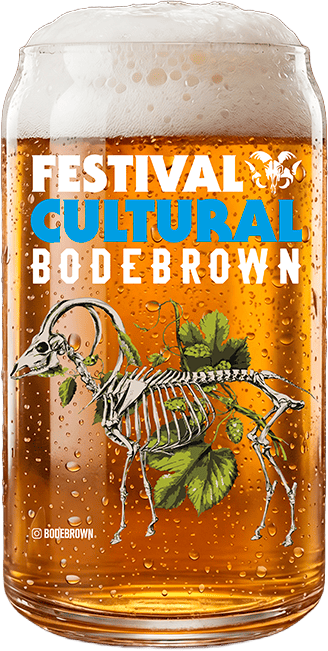 Copo oficial formato lata do Festival Cultural de Inverno Bodebrown