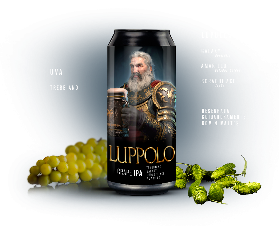 Ingredientes e lata Luppolo
